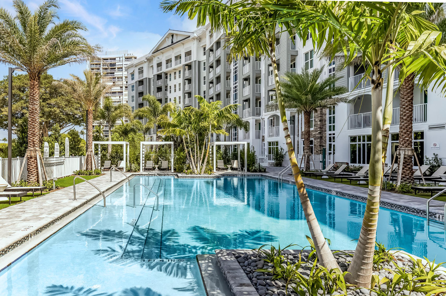 Inscription West Palm Beach Pool Deck & Building Facade